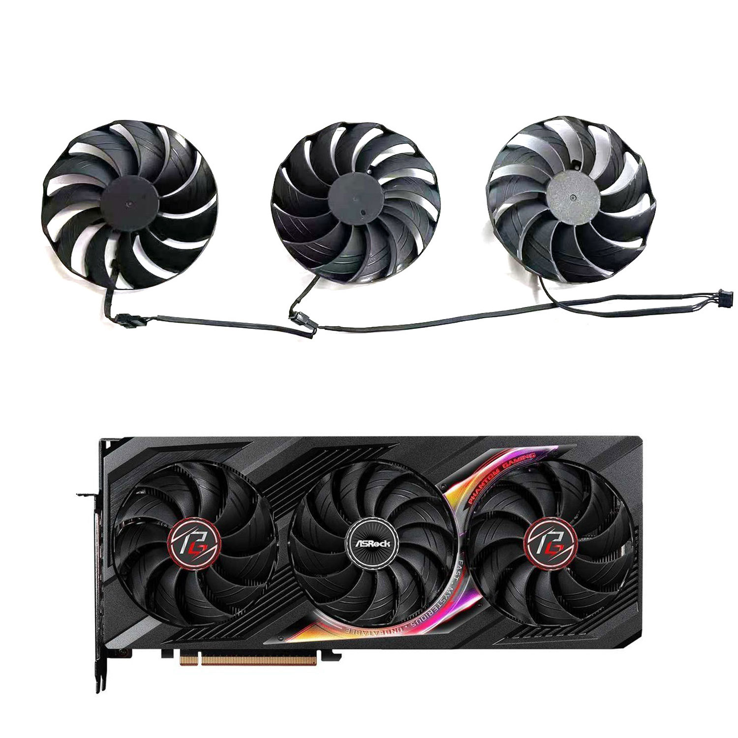 新しい冷却ファン 4PIN 98MM CF1010H12S  - Rx 7800 Xt 16Gb のレビューと価格
