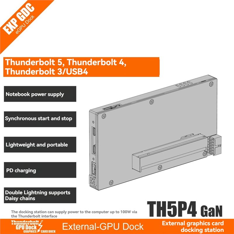 X64A-EGPUドック：Th5p4ganノートパソコン用、 - Gpu External Dock Egpu Thunderbolt 4 のレビューと価格